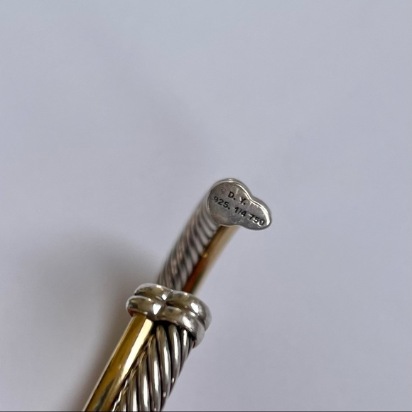 David Yurman “Crossover” Bracelet With 18k Yellow Gold - Picture 6 of 10